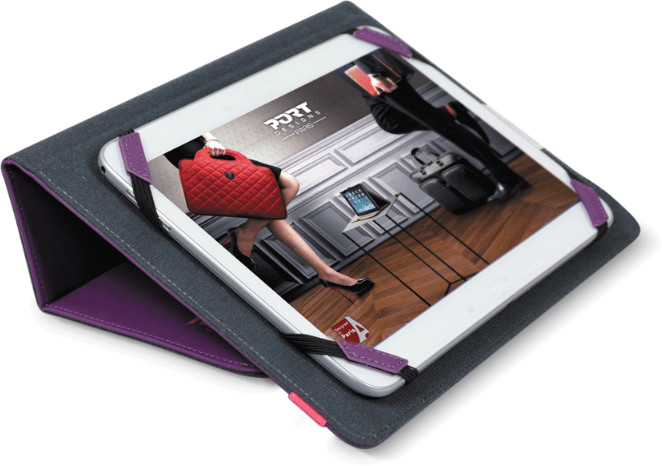 Port Designs NOUMEA Univerzální pouzdro na tablet 7/8&#39;&#39;, fialovo-růžové_1256256524