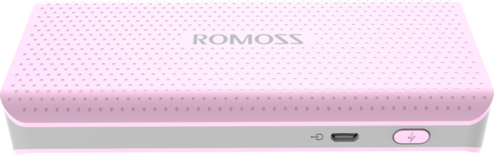 ROMOSS sense 4 LED, 10000mAh, růžová_1940272667