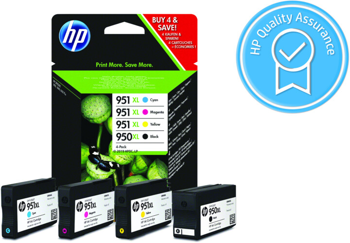 HP C2P43AE, Combo Pack, č. 950XL/951XL – ušetřete až 20 % oproti standardní náplni