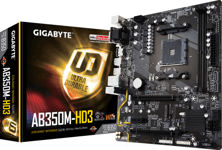 GIGABYTE GA-AB350M-HD3 - AMD B350_874665079