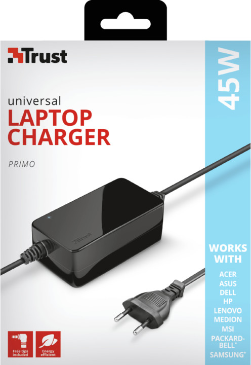 Trust napájecí adaptér 45W PRIMO Laptop Charger_402025878