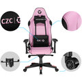 CZC.Gaming Enchantress, herní židle, růžová/černá_1568994940