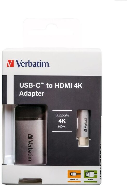 Verbatim adaptér USB-C 3.1 - HDMI 4K, 10 cm_1567538999