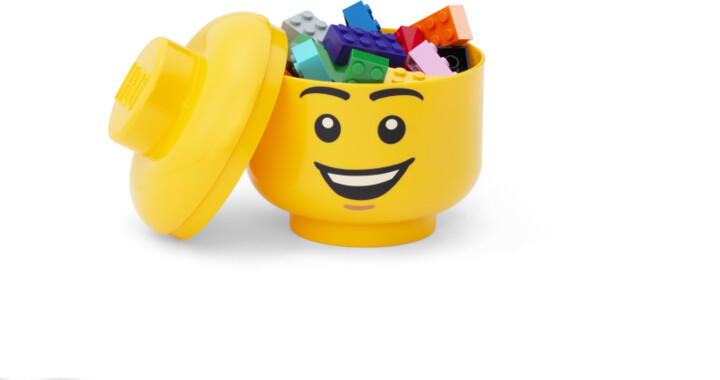 Úložný box LEGO Hlava - šťastný chlapec (mini)_1730086027