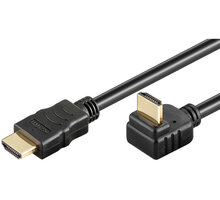 PremiumCord HDMI zahnutý konektor 270° 10m + Ethernet kabel kphdmeb10
