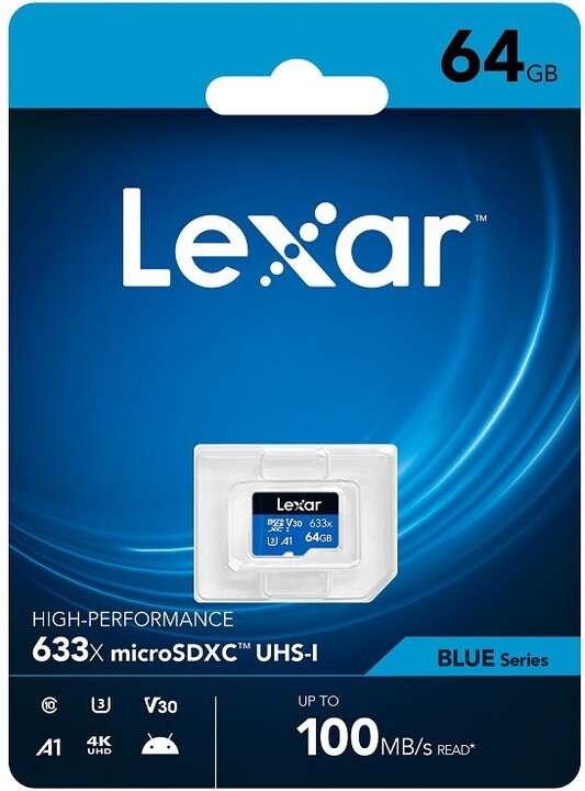 Lexar High-Performance 633x UHS-I U3 (Class 10) micro SDXC 64GB_624904540