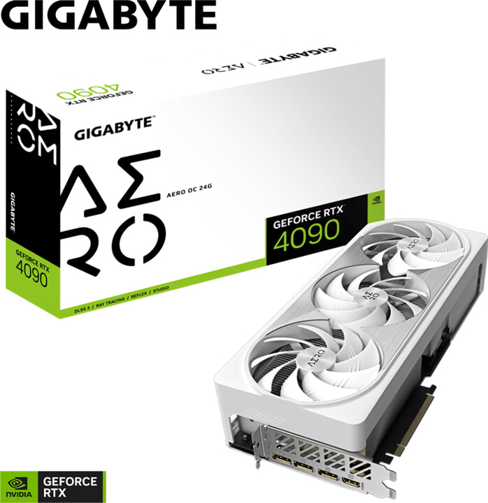 GIGABYTE GeForce RTX 4090 AERO OC 24G, 24GB GDDR6X_700722142