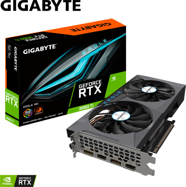 GIGABYTE GeForce RTX 3060 Ti EAGLE 8G (rev.2.0), LHR, 8GB GDDR6_931055908
