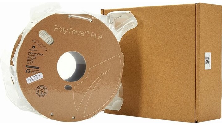 Polymaker tisková struna (filament), PolyTerra PLA, 1,75mm, 1kg, bílá_1075823279
