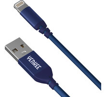 YENKEE nabíjecí a synchronizační kabel YCU 611 USB-A - Lightning, 1m, modrá_1290274681