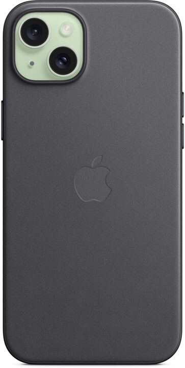 Apple kryt z tkaniny FineWoven s MagSafe na iPhone 15 Plus, černá_782416976