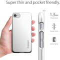 Spigen Thin Fit pro iPhone 7, satin silver_196317656