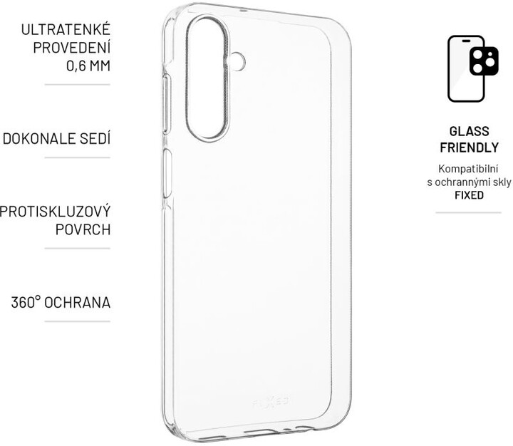 FIXED ultratenké gelové pouzdro pro Samsung Galaxy A15/A15 5G, 0,6mm, čirá_1986428528