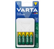 VARTA nabíječka Plug Charger, včetně 4xAA 2600 mAh 57657101461