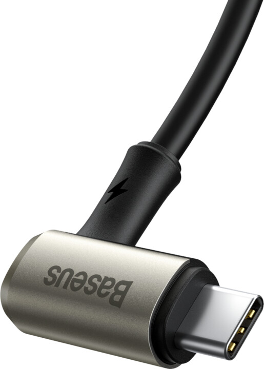 Baseus nabíjecí / datový kabel Hammer USB-C - USB-C, 100W, zalomený, 1m, černá_1243510097