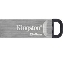 Kingston DataTraveler Kyson, - 64GB, stříbrná