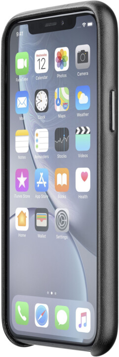CellularLine ochranný kryt Elite pro Apple iPhone Xr, PU kůže, černá_1050235320
