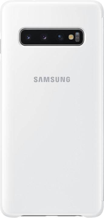 Samsung Clear View flipové pouzdro pro Samsung G973 Galaxy S10, bílá_1061792443