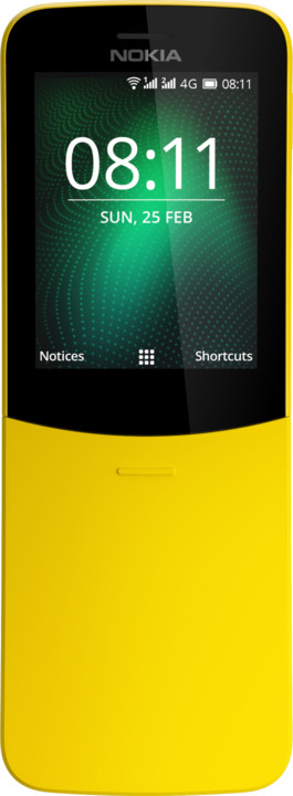 Nokia 8110 4G, Dual Sim, žlutá_152460116