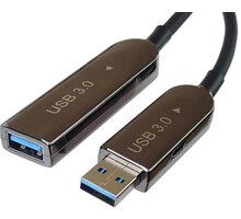 PremiumCord USB3.0 + 2.0 prodlužovací optický AOC kabel A/Male - A/Female 20m ku3fiber20