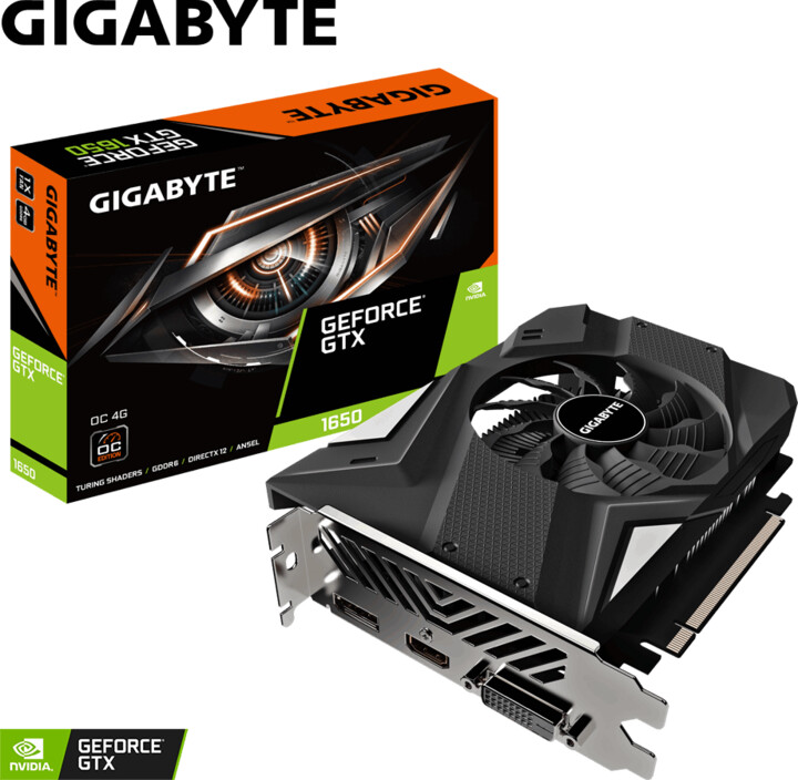 GIGABYTE GeForce GTX 1650 D6 OC 4G ver. 2.0, 4GB GDDR6