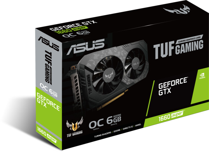 ASUS GeForce TUF-GTX1660S-O6G-GAMING, 6GB GDDR6