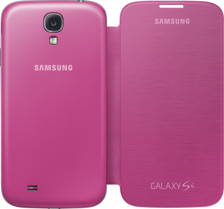 Samsung flip EF-FI950BPEG pro Galaxy S 4, růžová_1761904554