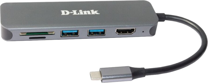 D-Link DUB-2327, USB 3.0 Gigabit Adaptér, 2x USB 3.0, 1x HDMI, 1x USB-C_423269269