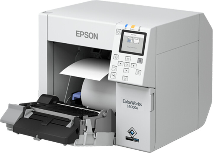 Epson ColorWorks CW-C4000E tiskárna štítků, USB, LAN, ZPLII, bílá_10068242