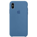 Apple silikonový kryt na iPhone X, džínově modrá_1277142650