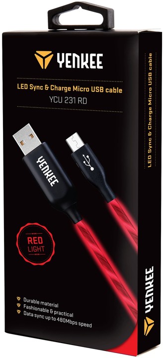 YENKEE YCU 231 kabel RD LED Micro USB_475168442