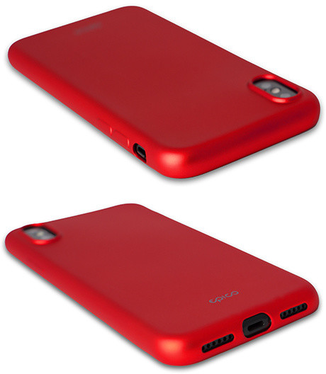 EPICO GLAMY pružný plastový kryt pro iPhone X - červený_136198937