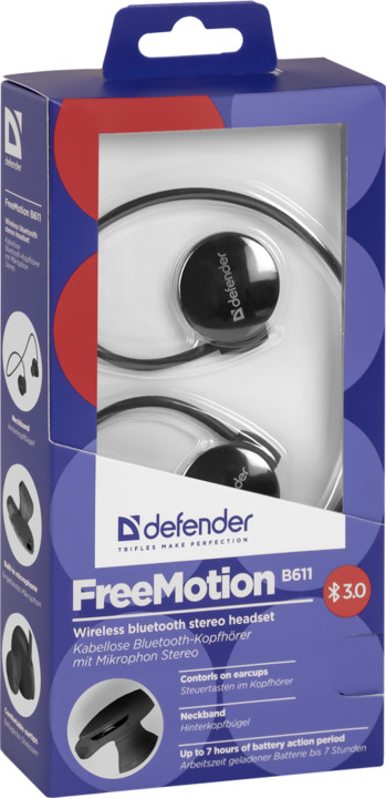 Defender FreeMotion B611, černá_1141258048