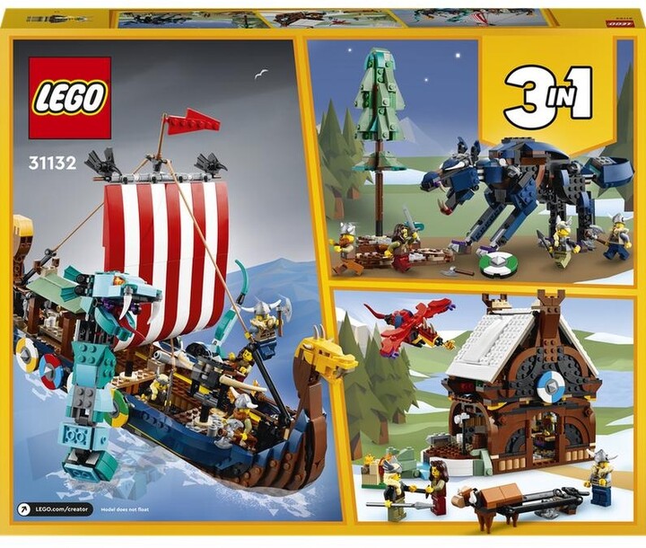 LEGO® Creator 31132 Vikingská loď a mořský had_503072222