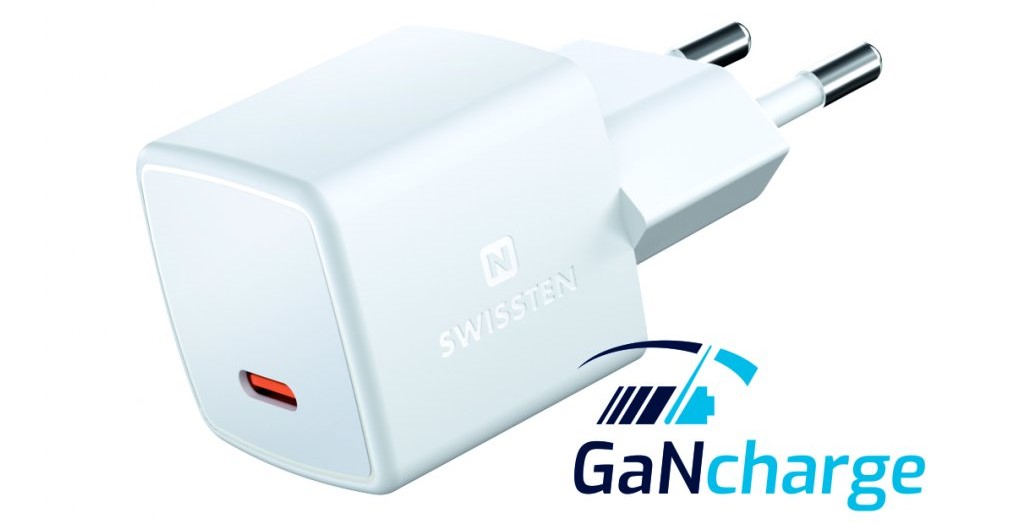 SWISSTEN mini síťový adaptér GaN USB-C 25 W