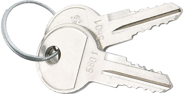 Triton klíč pro nástěnné a stojanové rozvaděče - 2ks s kroužkem_1389649157