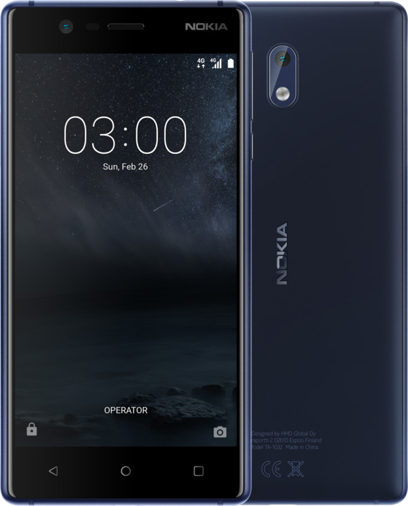 Nokia 3, Single Sim, modrá_394242976
