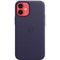 Apple kožený kryt s MagSafe pro iPhone 12 mini, tmavě fialová