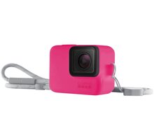 GoPro Sleeve + Lanyard (Silikonový obal neonově růžový)_2038713212