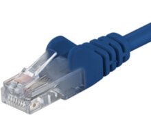 PremiumCord Patch kabel UTP RJ45-RJ45 level 5e, 2m, modrá_1852004579