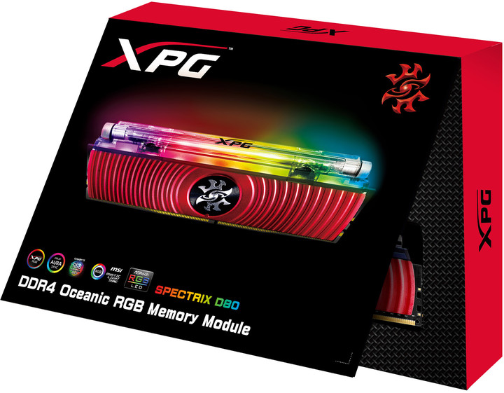 ADATA XPG SPECTRIX D80 8GB DDR4 3600, červená_639688796