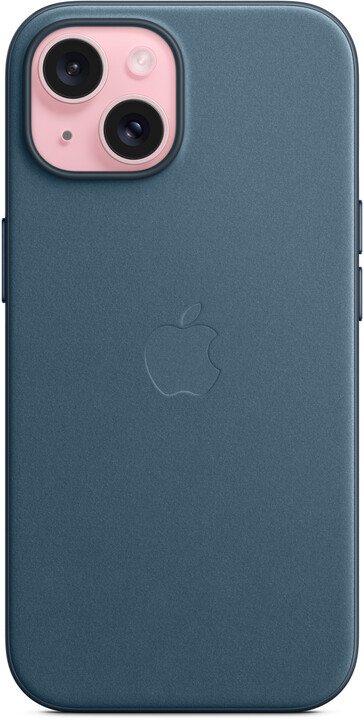 Apple kryt z tkaniny FineWoven s MagSafe na iPhone 15, tichomořsky modrá_1635564880