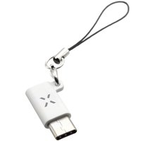 FIXED Link redukce pro nabíjení a datový přenos z microUSB na USB-C, bílá_320814010