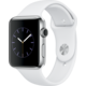 Apple Watch 2 42mm Stainless Steel Case with White Sport Band