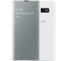 Samsung Clear View flipové pouzdro pro Samsung G975 Galaxy S10+, bílá_1608217553