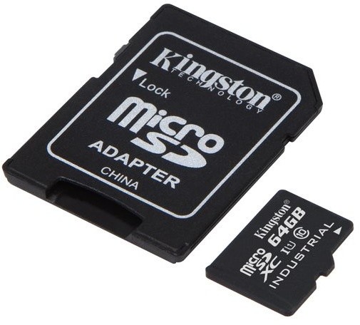 Kingston Industrial Micro SDXC 64GB Class 10 UHS-I + SD adaptér_808113042