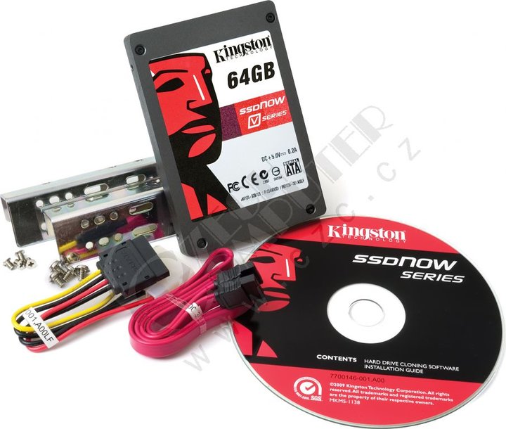 Kingston SSDNow V Series - 64GB (Desktop kit)_1194229274