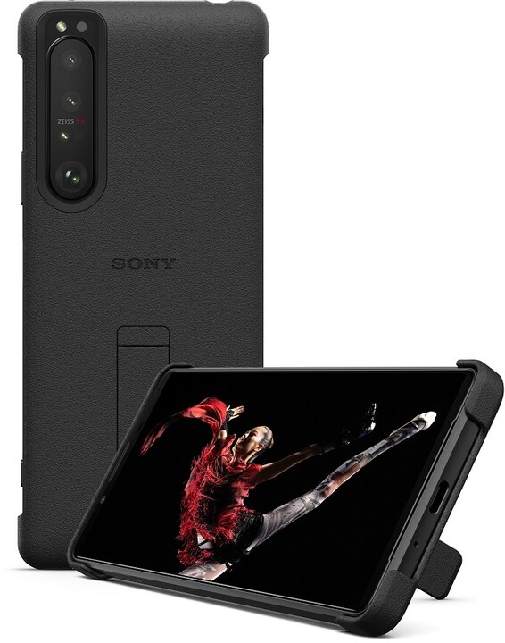 Sony zadní kryt pro Sony Xperia 5 III 5G se stojánkem, černá_185114611