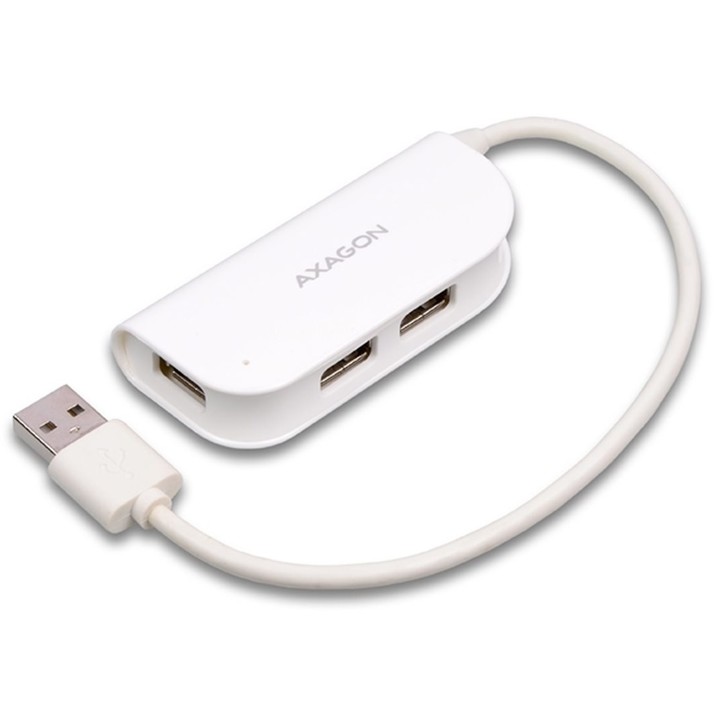 AXAGON externí 4x USB2.0 READY WHITE hub_35088437