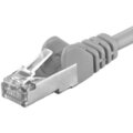 PremiumCord FTP CAT.6 patch kabel awg26, délka 1m, šedá_1004789905